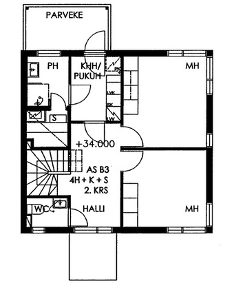 Asumisoikeusasunto Helsinki Metsälä 4 huonetta