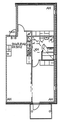 Right of occupancy apartment Porvoo Keskusta 2 rooms