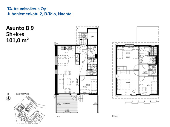 Asumisoikeusasunto Naantali Tammisto 5 +