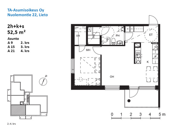 Right of occupancy apartment Lieto  2 rooms