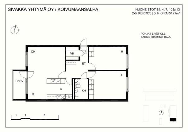 Rental Oulu Myllyoja 3 rooms