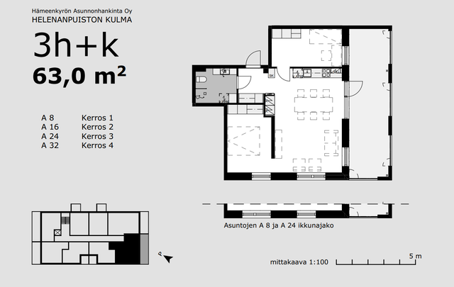 Rental Hämeenkyrö Kyröskoski 3 rooms