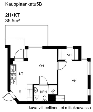 Vuokra-asunto Helsinki Katajanokka Kaksio Kampanjakuva