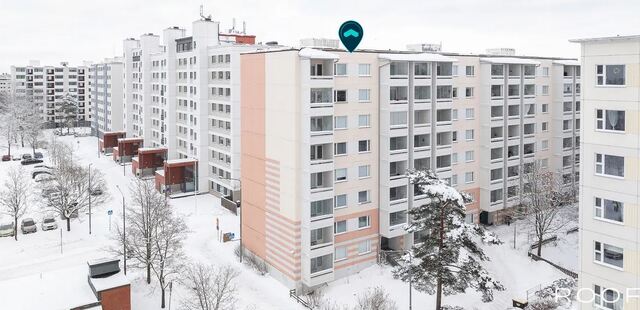 Vuokra-asunto Tampere Hervanta 3 huonetta Suuntaa antava pohjapiirustus