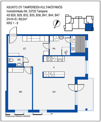 Rental Tampere Hervanta 2 rooms Julkisivu