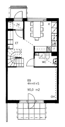 Right of occupancy apartment Hyvinkää Martti 4 rooms