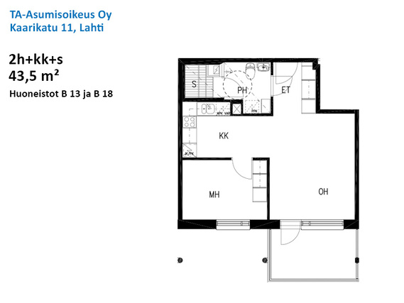 Asumisoikeusasunto Lahti Asemantausta Kaksio