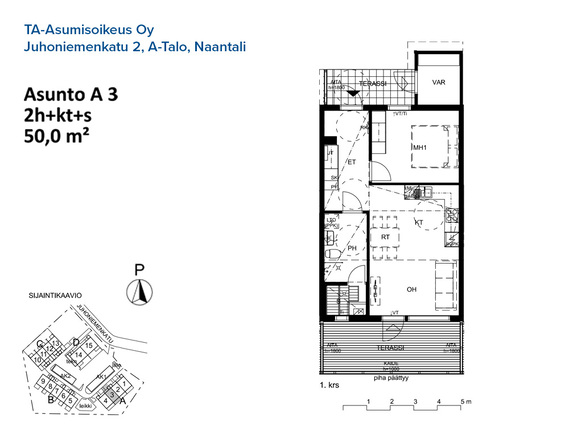 Asumisoikeusasunto Naantali Tammisto Kaksio