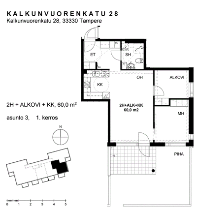 Vuokra-asunto Tampere Kalkku Kaksio
