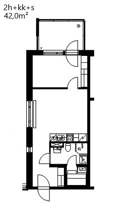 Rental Helsinki Herttoniemenranta 2 rooms Keittiö