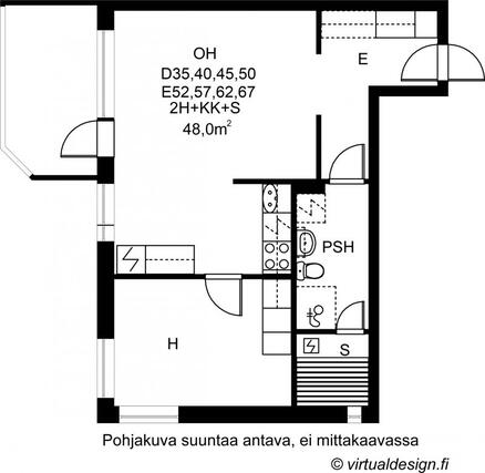 Vuokra-asunto Tampere Linnainmaa Kaksio Julkisivu