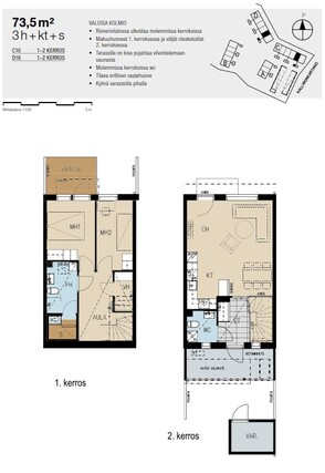 Rental Espoo  3 rooms Visualisointi