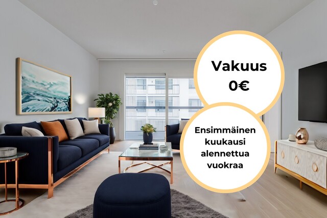 Vuokra-asunto Espoo Westend 3 huonetta Virtuaalisisustettu