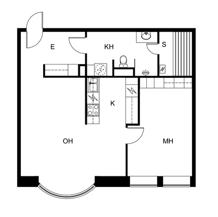 Rental Helsinki Kamppi 2 rooms