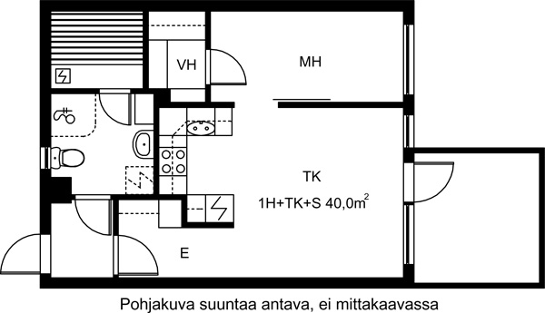 Vuokra-asunto Jyväskylä Kortepohja Yksiö Julkisivukuva