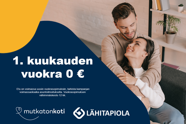 Vuokra-asunto Järvenpää Pajala Kaksio Kampanja