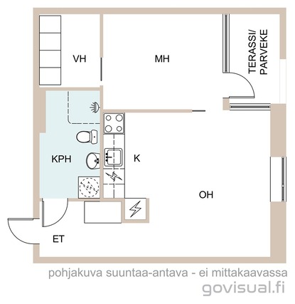 Vuokra-asunto Turku Skanssi Kaksio