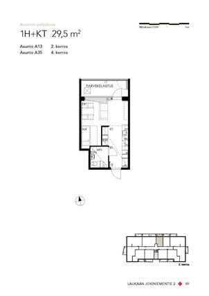 Right of occupancy apartment Laukaa Keskusta 1 room