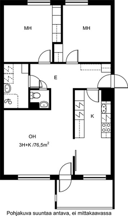 Rental Lahti Asemantausta 3 rooms Julkisivu