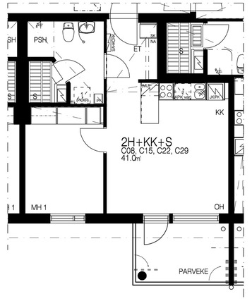 Right of occupancy apartment Pirkkala Pere 2 rooms