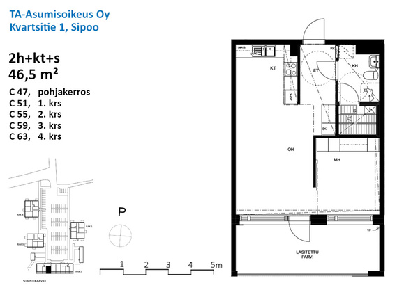 Asumisoikeusasunto Sipoo Söderkulla Kaksio