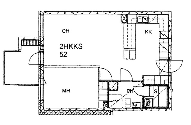 Right of occupancy apartment Oulu Maikkula 2 rooms