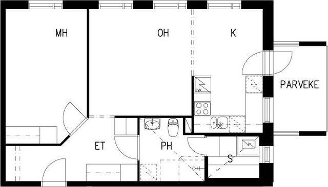 Right of occupancy apartment Vantaa Metsola 2 rooms