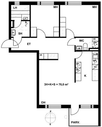 Right of occupancy apartment Vantaa Myyrmäki 3 rooms