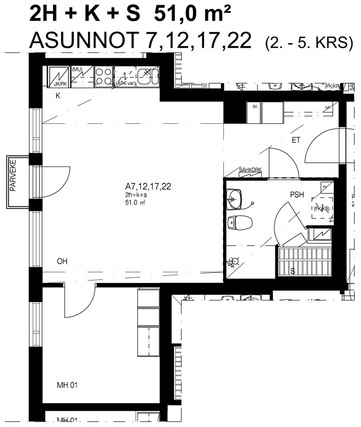 Right of occupancy apartment Pirkkala Pere 2 rooms