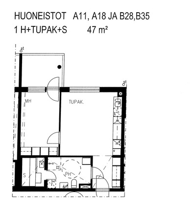 Right of occupancy apartment Espoo Vanhakartano 2 rooms