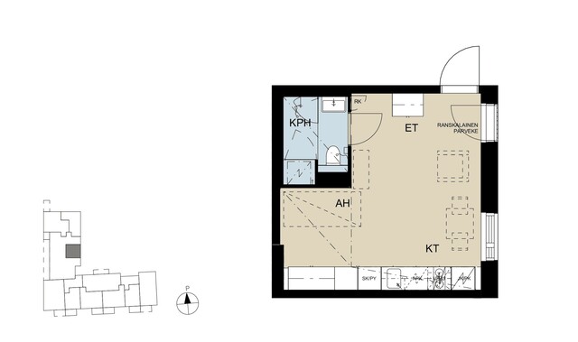 Rental Vantaa Aviapolis 1 room