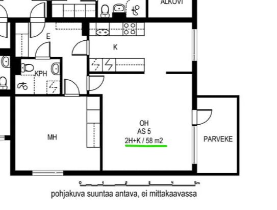 Rental Kerava Kilta 2 rooms