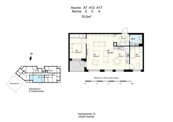 Asumisoikeusasunto Helsinki Kannelmäki 3 huonetta