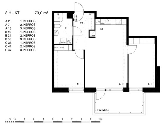 Right of occupancy apartment Helsinki Vuosaari 3 rooms