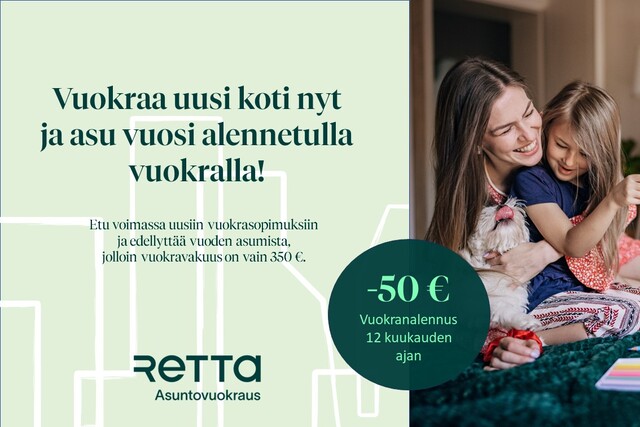 Vuokra-asunto Vantaa Tikkurila Kaksio -