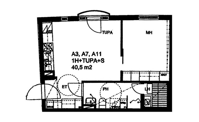 Right of occupancy apartment Vantaa Kartanonkoski 1 room