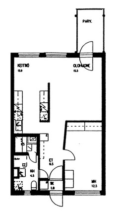 Right of occupancy apartment Lappeenranta Kanavansuu 2 rooms