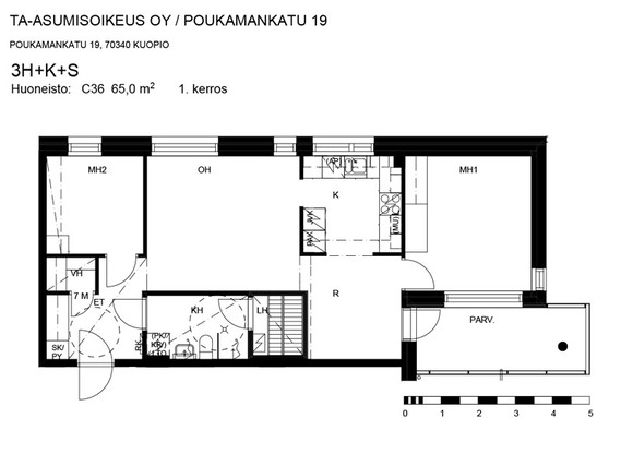 Right of occupancy apartment Kuopio Puijo 3 rooms