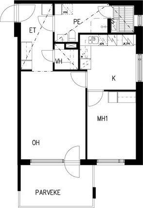 Right of occupancy apartment Nokia  2 rooms