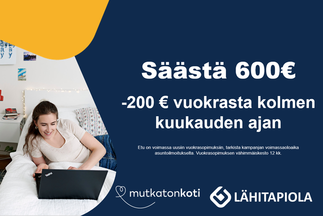 Rental Espoo Mäkkylä 1 room Kampanja
