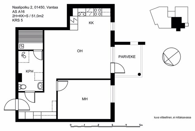 Rental Vantaa Korso 2 rooms