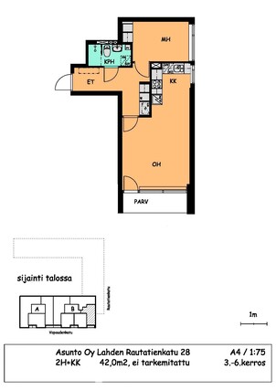 Rental Lahti Keskusta 2 rooms Julkisivu