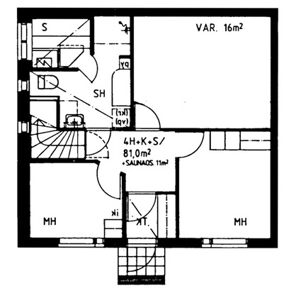 Right of occupancy apartment Vantaa Havukoski 4 rooms