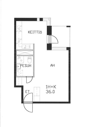 Vuokra-asunto Helsinki Hakaniemi Yksiö Kampanja