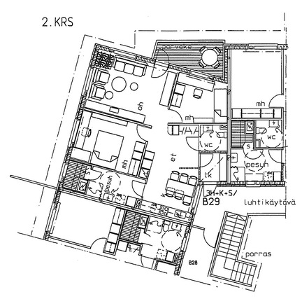 Vuokra-asunto Oulu Kaijonharju 3 huonetta