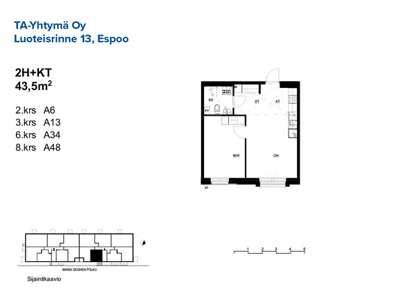 Rental Espoo Kaitaa 2 rooms