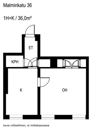 Rental Helsinki Kamppi 1 room Julkisivu