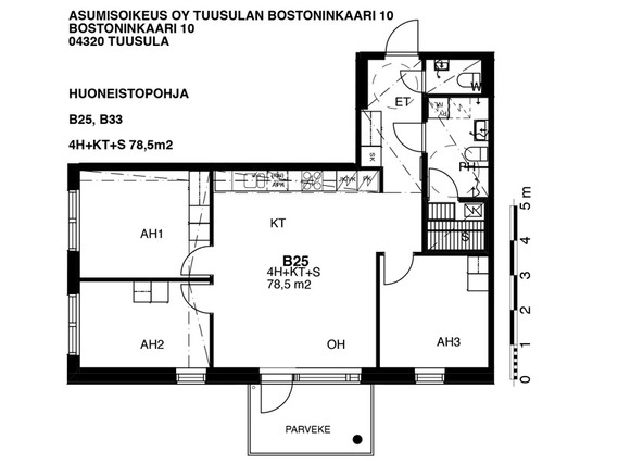 Right of occupancy apartment Tuusula  4 rooms