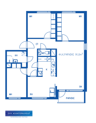 Rental Lappeenranta Voisalmi 4 rooms