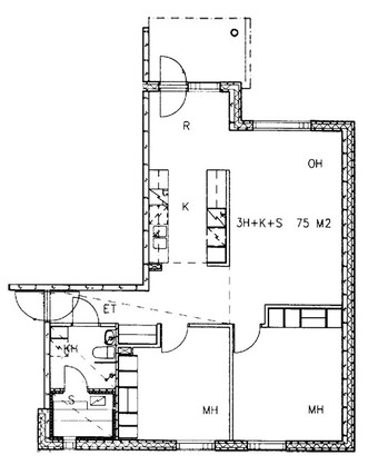 Right of occupancy apartment Espoo Kilo 3 rooms